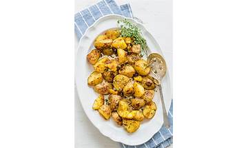 Garlicky Crispy Potatoes with All The Herbs.