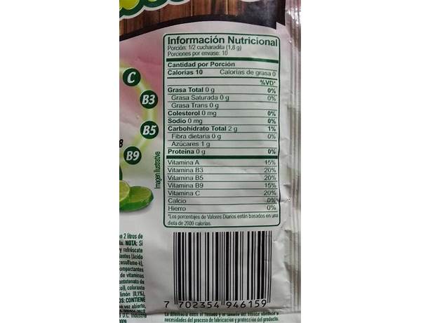 Árbol frutal limonada nutrition facts