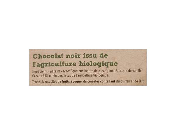 Équateur cacao ingredients