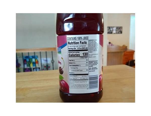 100% black cherry juice ingredients
