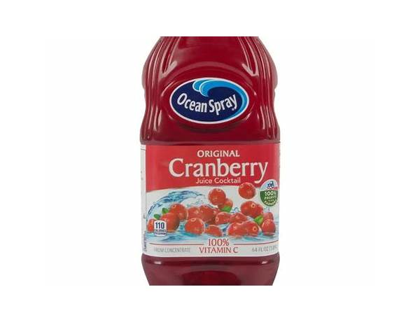 100% cranberry juice food facts