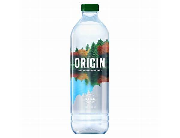 100% natural spring  water food facts