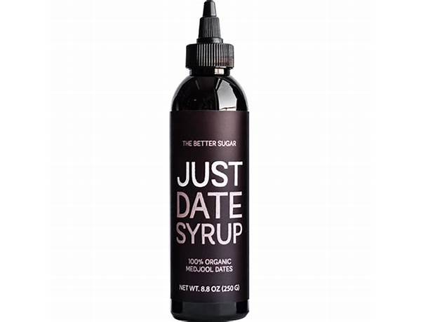 100% organic california dates syrup food facts