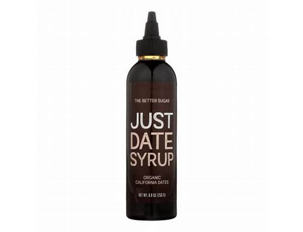 100% organic california dates syrup nutrition facts
