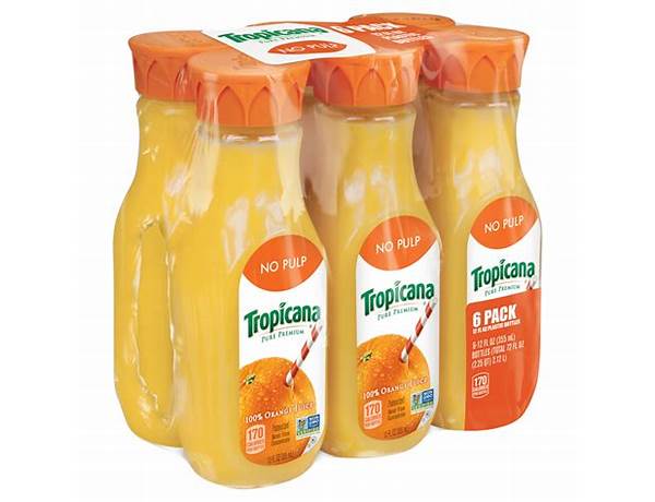 100% premium orange juice, orange ingredients
