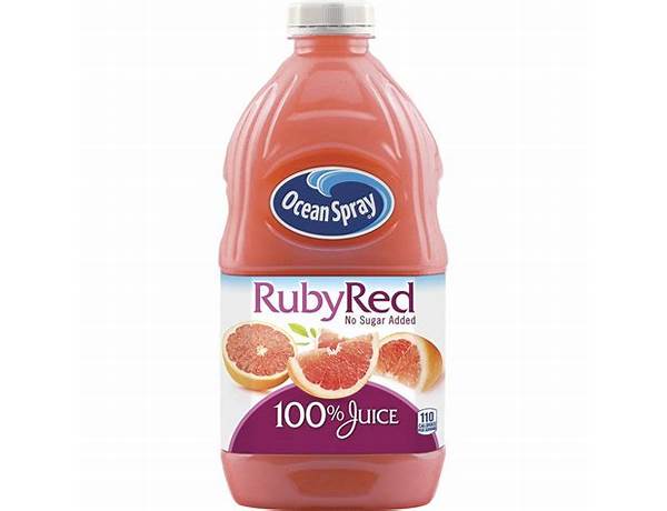 100% premium ruby red grapefruit juice, ruby red grapefruit food facts