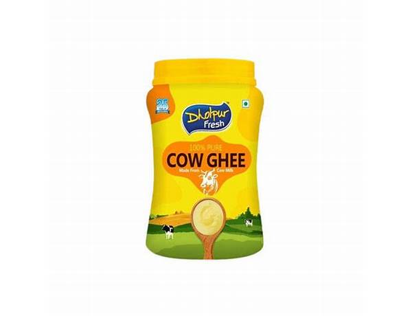 100% pure cow ghee food facts