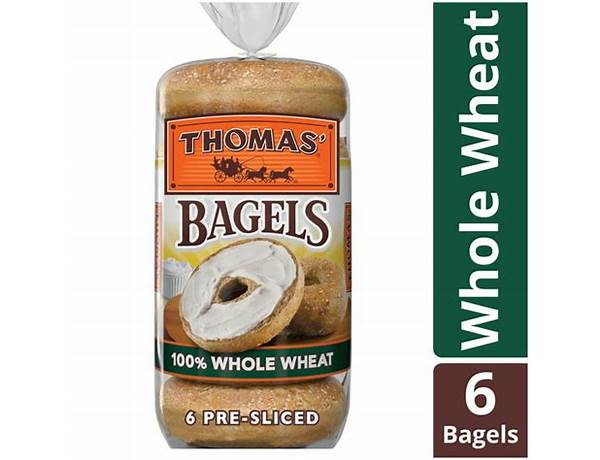100% whole wheat bagels food facts
