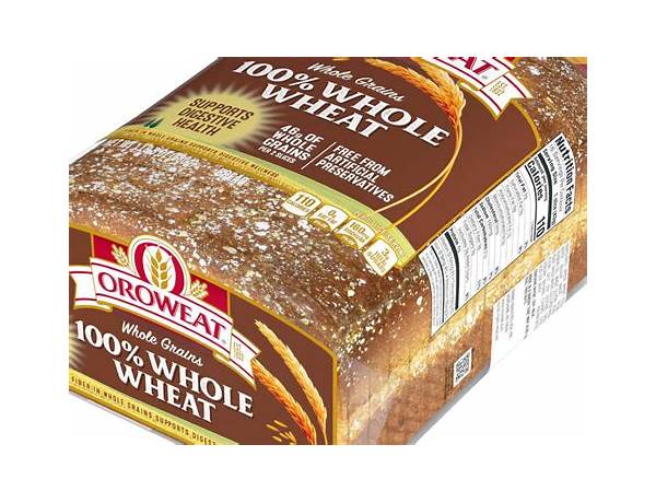 100% whole wheat rolls, whole wheat nutrition facts