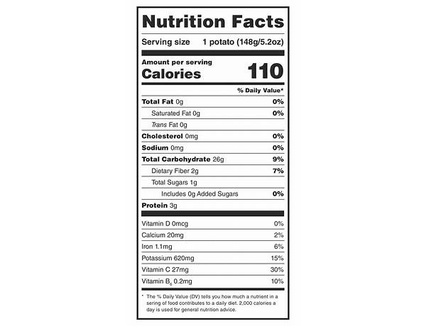 110 g nutrition facts