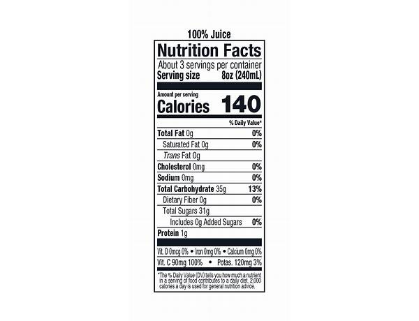 19 oz nutrition facts