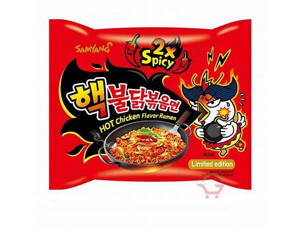 2× spicy hot chicken flavor ramen food facts