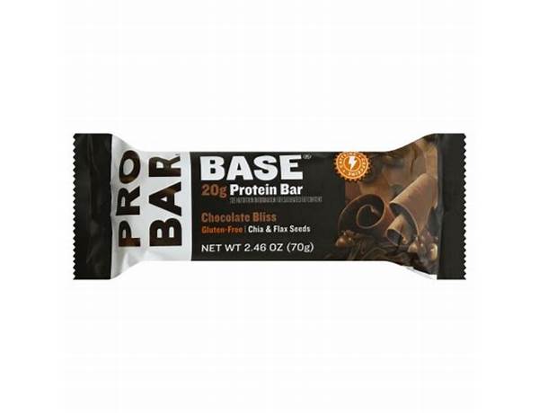 20g protein bar chocolate bliss food facts
