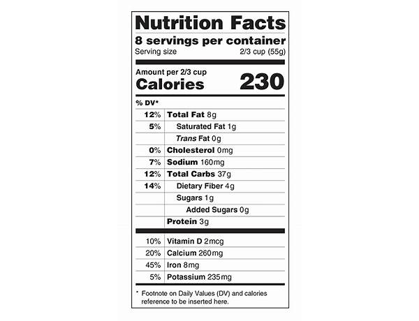 34 oz nutrition facts