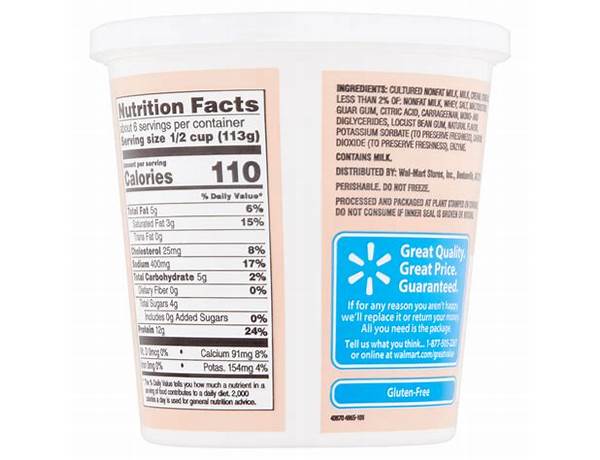 4% cottage cheese great value correct label food facts
