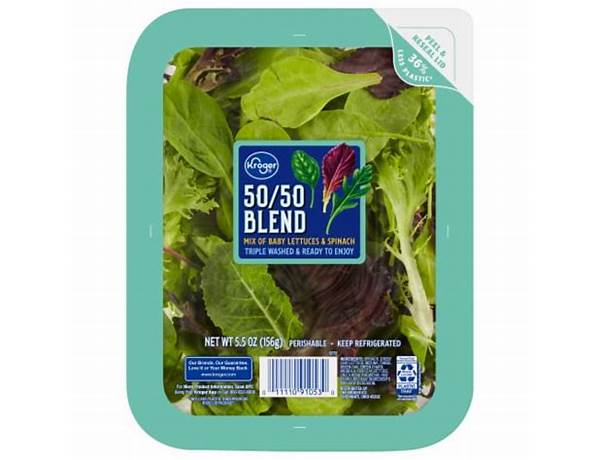50:50 blend salad food facts