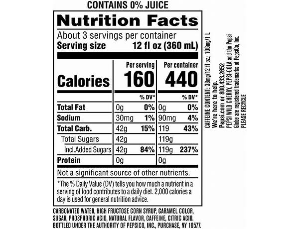 500 ml nutrition facts