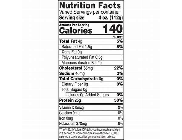 8 oz nutrition facts