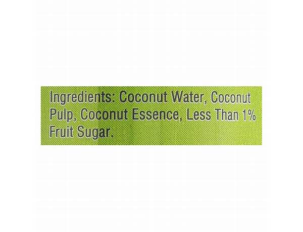 80% coconut water with pulp ingredients