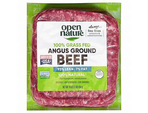 93% lean ground beef ingredients
