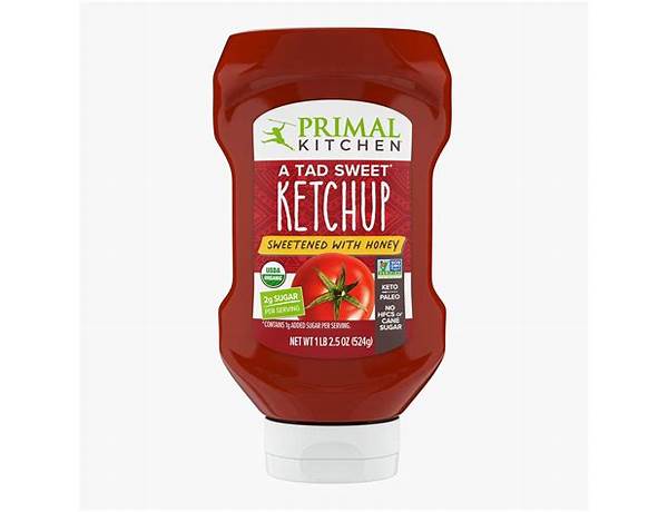 A tad sweet ketchup sweetened with honey food facts