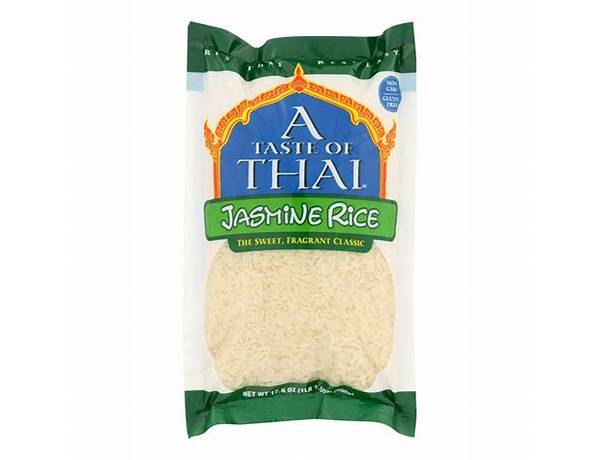 A taste of thai, jasmine rice food facts