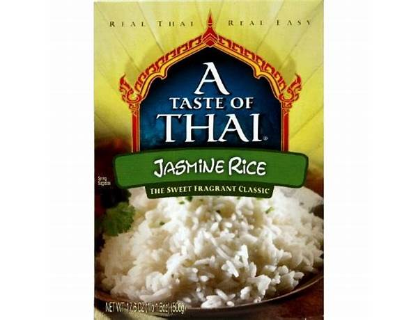 A taste of thai, jasmine rice nutrition facts