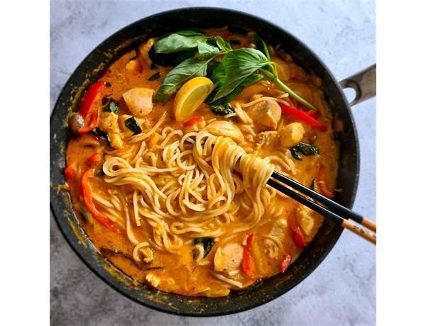 A taste of thai, red curry noodles food facts