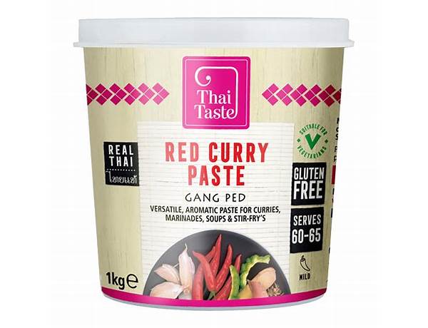 A taste of thai, red curry paste food facts