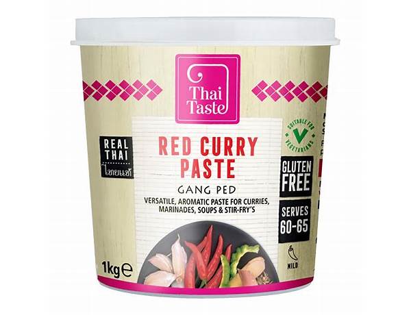 A taste of thai, red curry paste nutrition facts