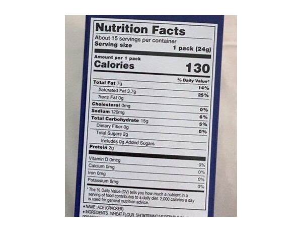 Ace of spades nutrition facts