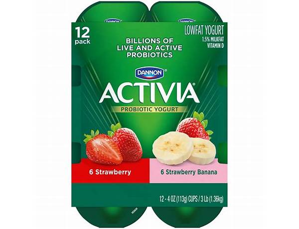 Activa strawberry yogurt food facts