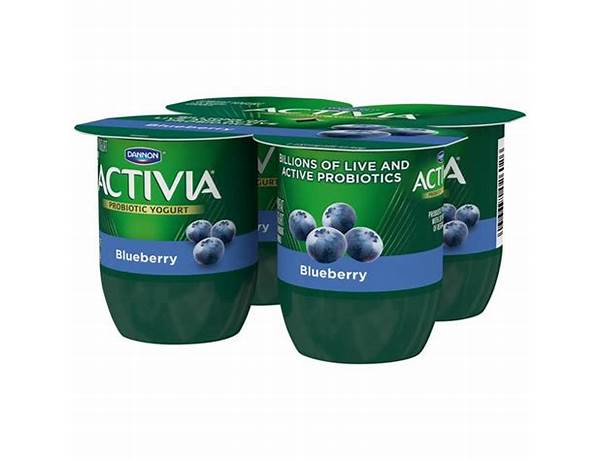 Activia blueberry 4pk food facts