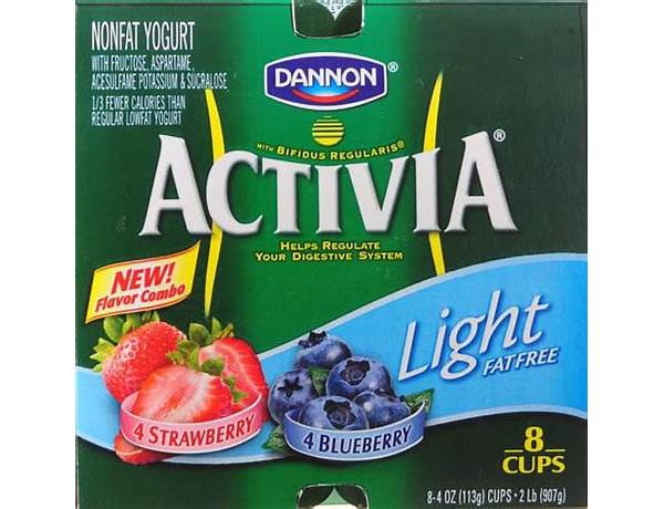 Activia light blueberry food facts