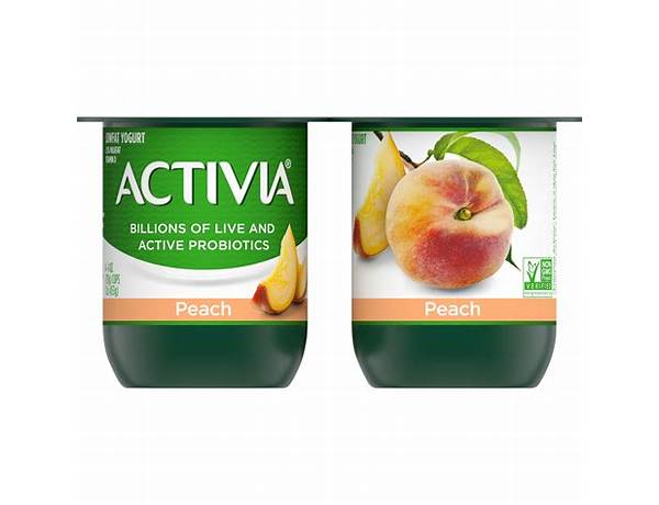 Activia peach 4pk food facts