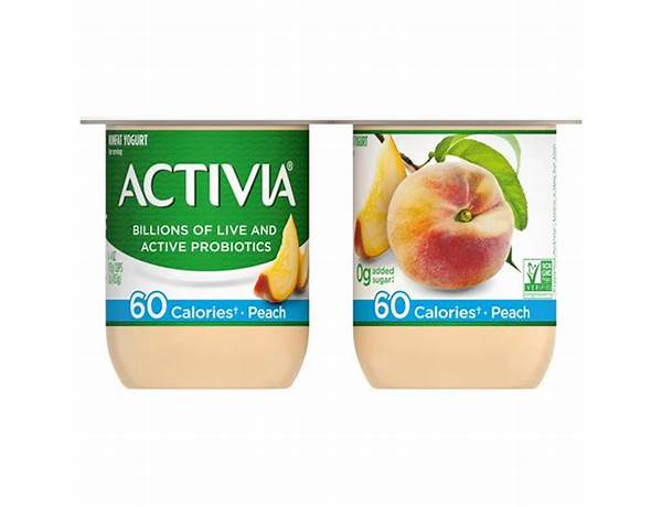 Activia peach 4pk ingredients