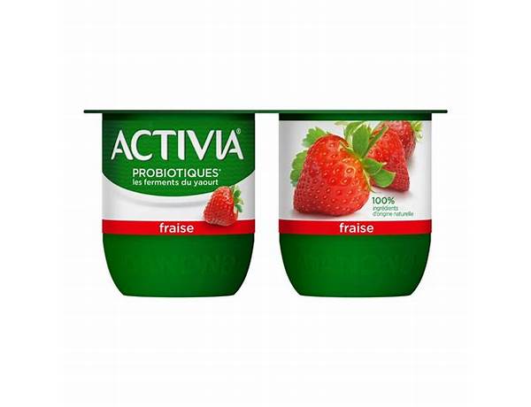 Activia. fraise food facts