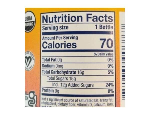 Ade kombucha passion fruit tangerine a bubbly probiotic tea nutrition facts