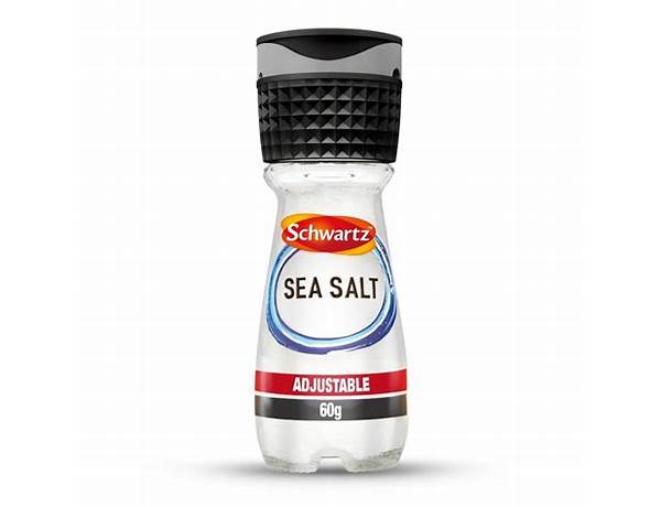 Adjustable grinder sea salt food facts