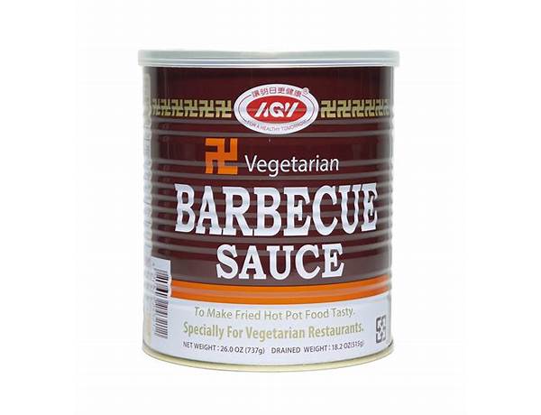 Agv, vegetarian barbecue sauce nutrition facts
