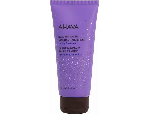 Ahava deadsea water mineral hand cream spring blossom food facts