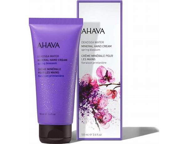 Ahava deadsea water mineral hand cream spring blossom nutrition facts