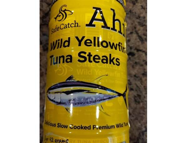 Ahi wild yellowfin tuna food facts