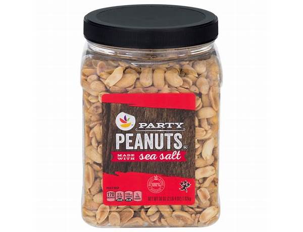 Ahold party peanuts with sea salt food facts