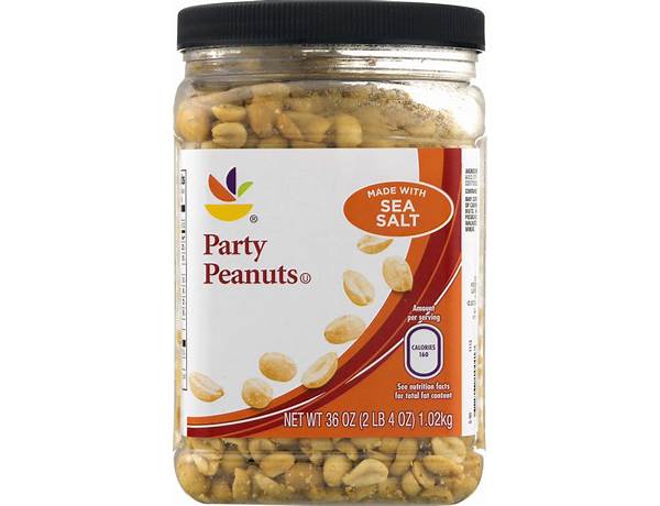 Ahold party peanuts with sea salt ingredients