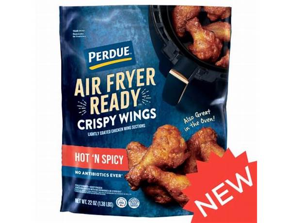 Air fryer ready crispy wings hot 'n spicy food facts