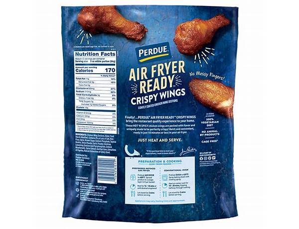 Air fryer ready crispy wings nutrition facts