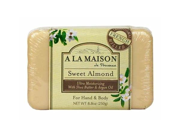 Ala maison sweet almond soap food facts