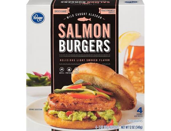 Alaska salmon burgers food facts