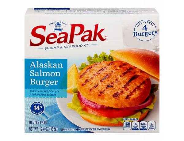 Alaskan sockeye salmon burgers nutrition facts